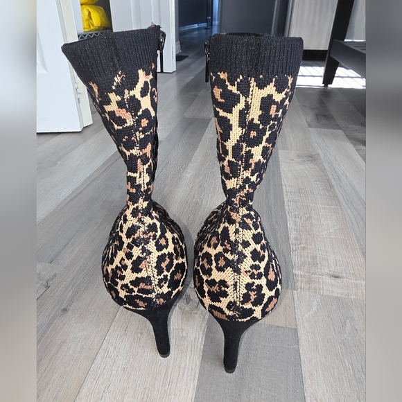 A MTL 1980 Leapard Heeled Boots nwot - Picture 6 of 9